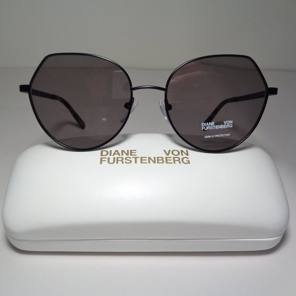 Diane von Furstenberg LORELAI Black New Sunglasses main image 7